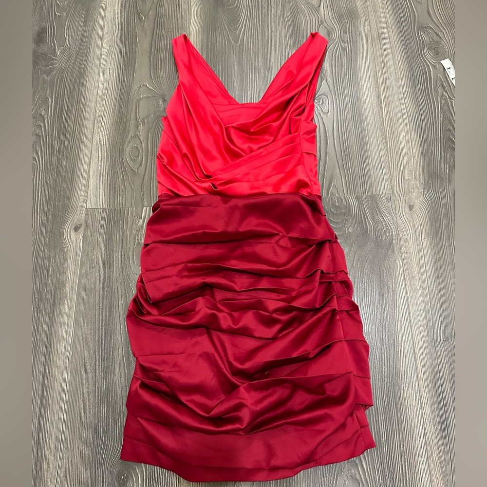 Express Two tone short ruffle dress - size 2